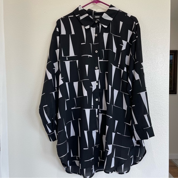 Investments Tops - Slim Factor by Investments Tunic Blouse